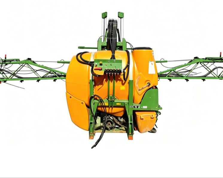 Tractor-mounted boom sprayer