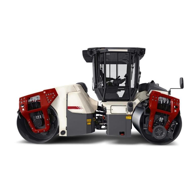 Double-drum road roller
